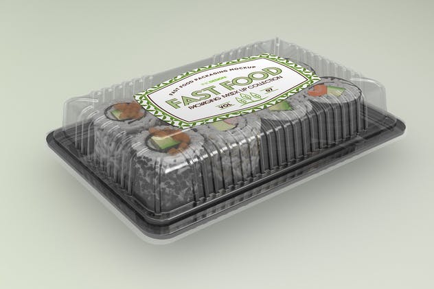 快餐盒快餐包装样机v7 Fast Food Boxes Vol.7: Take Out Packaging Mockups插图(10)
