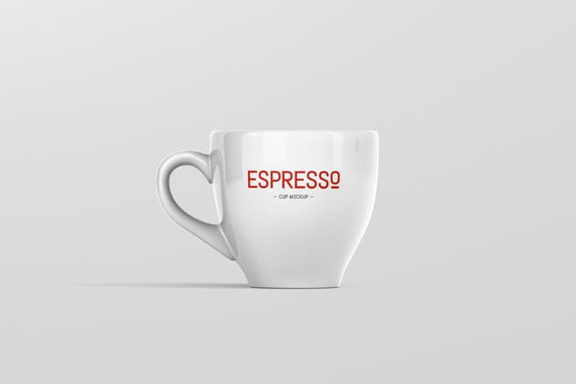 卡布奇诺浓品牌咖啡杯样机 Espresso Cup Mockup插图(7)