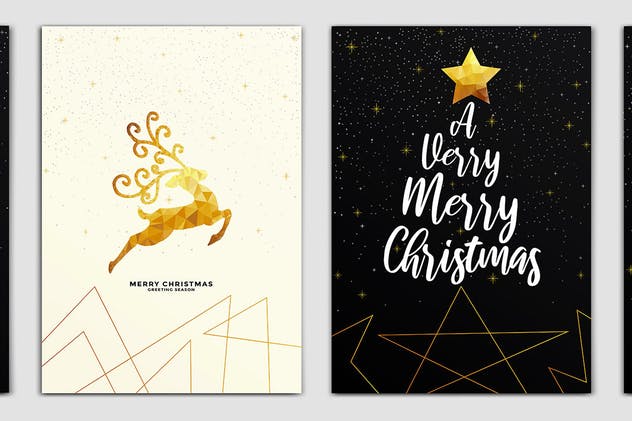 圣诞节&新年贺卡海报设计模板合集 Merry Christmas and Happy New Year Brochure插图(8)