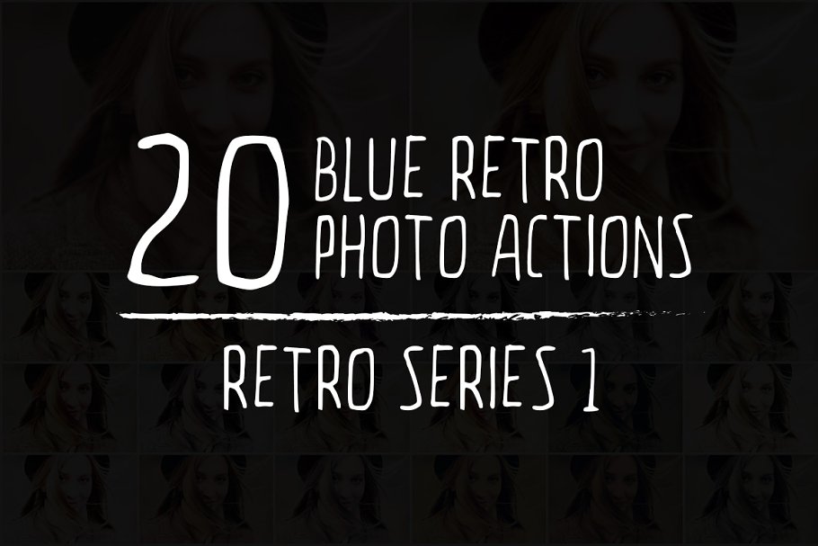 20款Retro复古风格照片效果处理PS动作 20 Retro Photoshop Actions插图