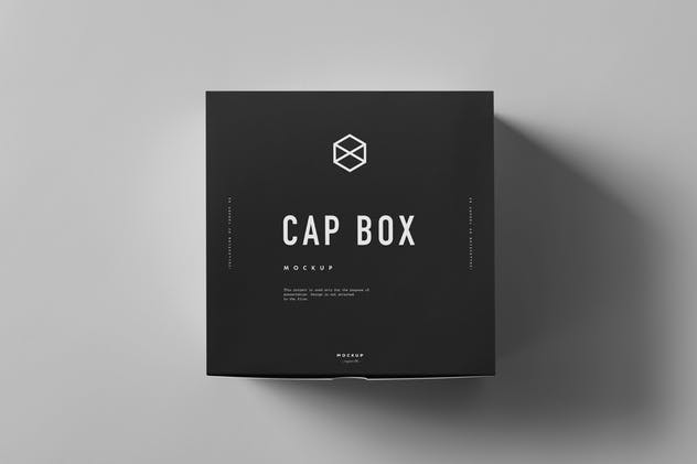 帽子鸭舌帽&包装盒样机模板 Cap & Box Mock-up插图(5)