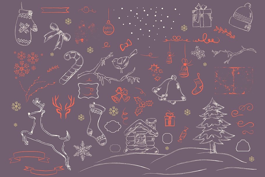 圣诞节日元素工具包 Christmas Elements Toolkit插图(2)