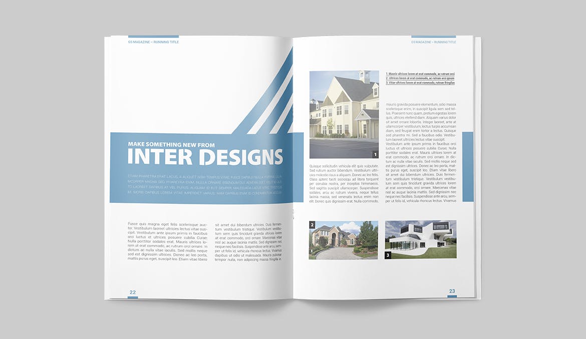 建筑设计主题杂志设计INDD模板 Magazine Template插图(10)