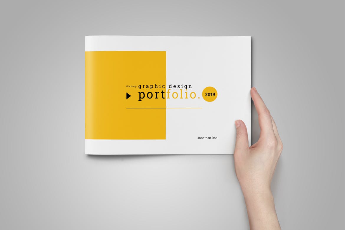 设计公司设计案例展示画册设计模板 Graphic Design Portfolio Template插图(4)