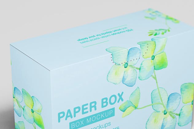 纸巾盒面巾纸盒包装样机15 Paper Box Mockup 15插图(2)