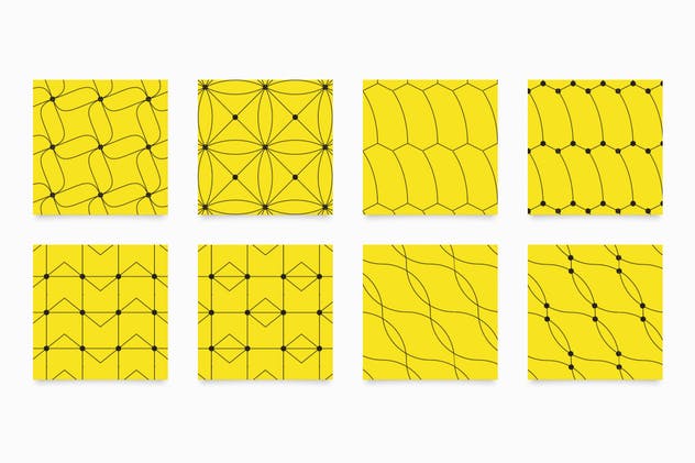 100种风格外观包装设计线条图案纹理 Line Patterns插图(11)