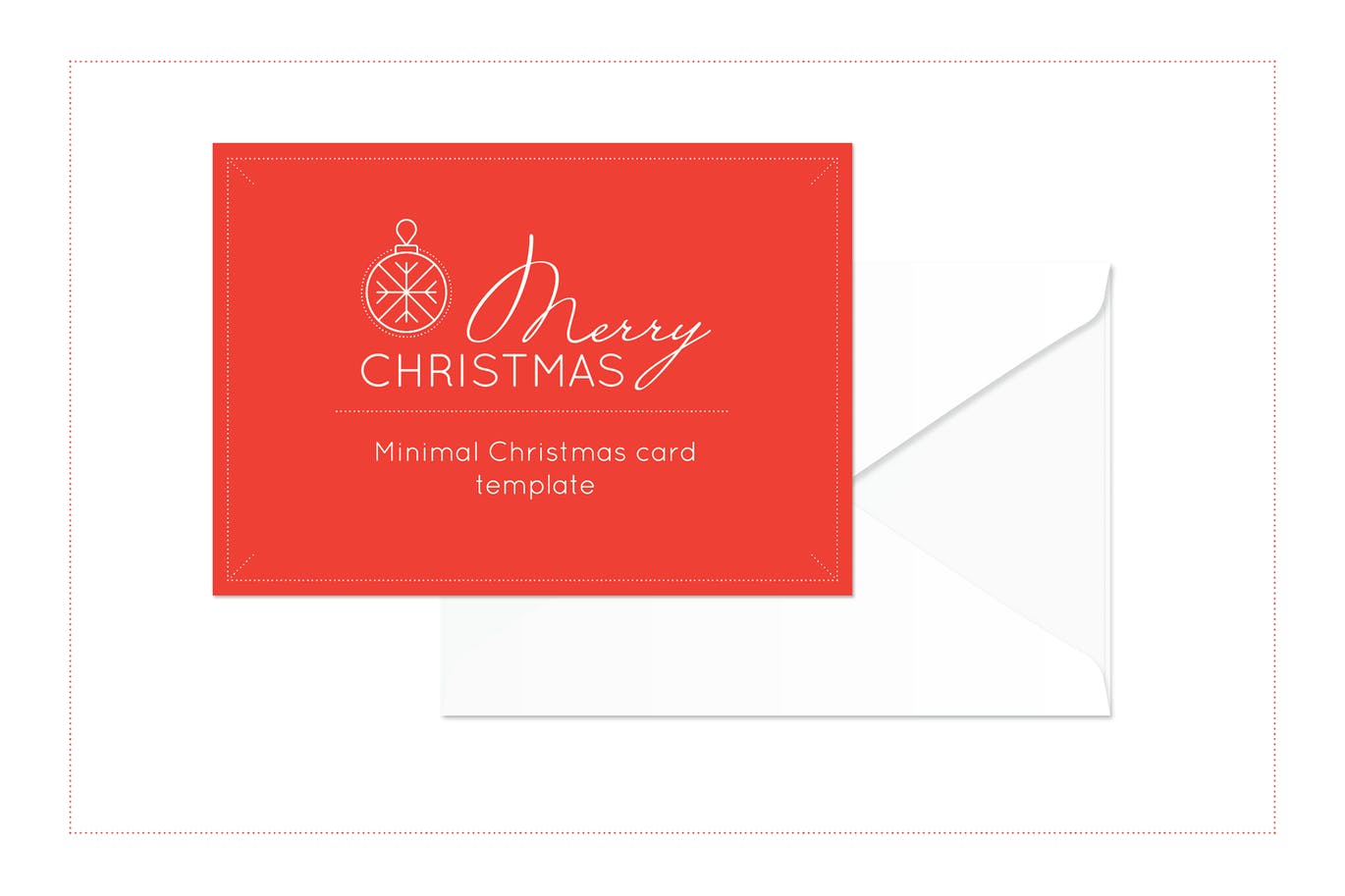 3款极简设计风格圣诞节贺卡设计模板 Merry Christmas Card Templates插图(1)