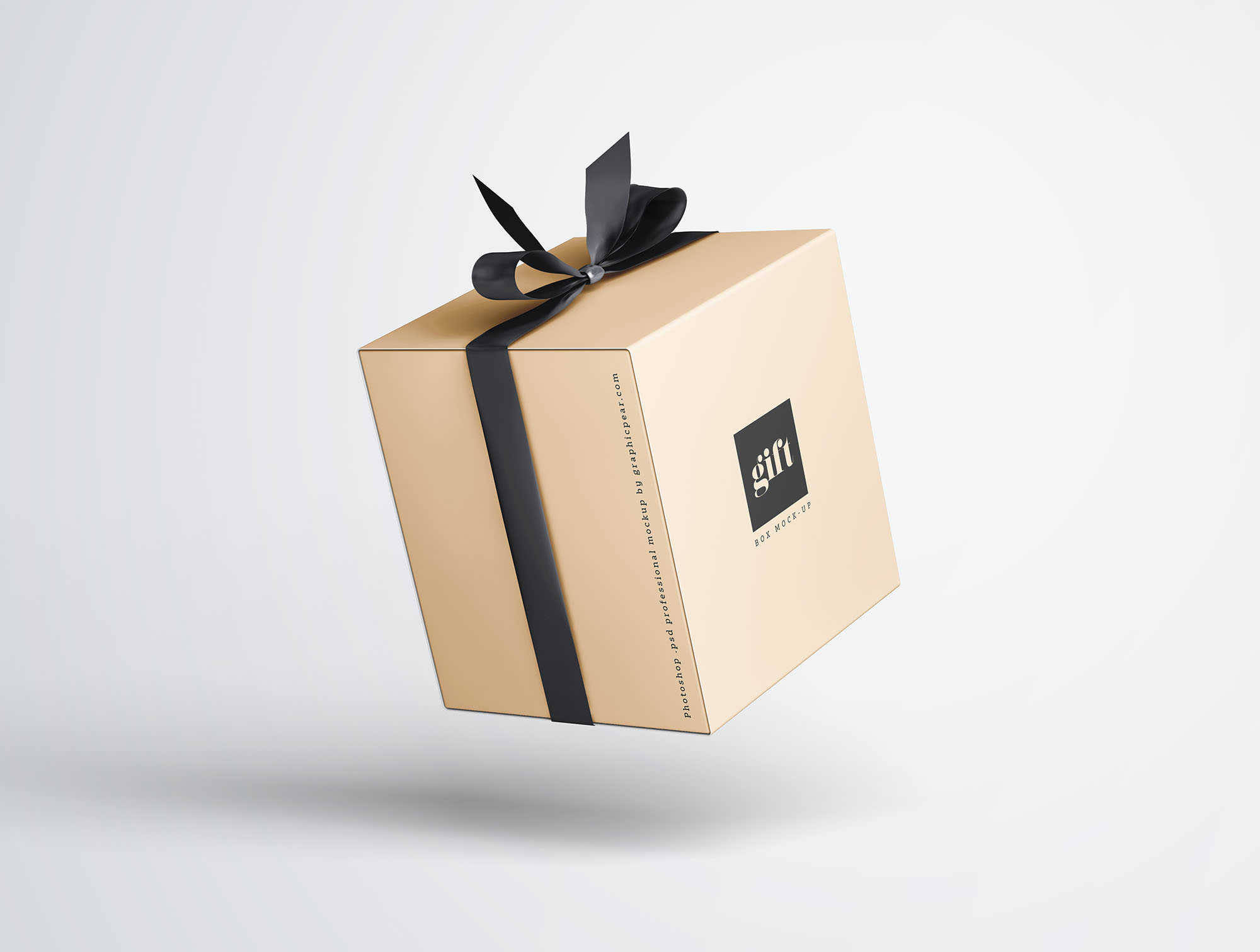 礼品包装盒设计效果图样机 Gift Box Mockup插图(1)
