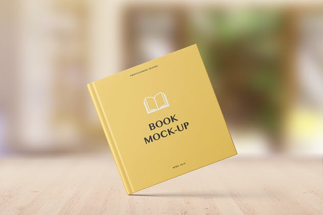 精装硬封面方形书展示样机模板 Hard Cover Square Book Mockup – Set 2插图(11)