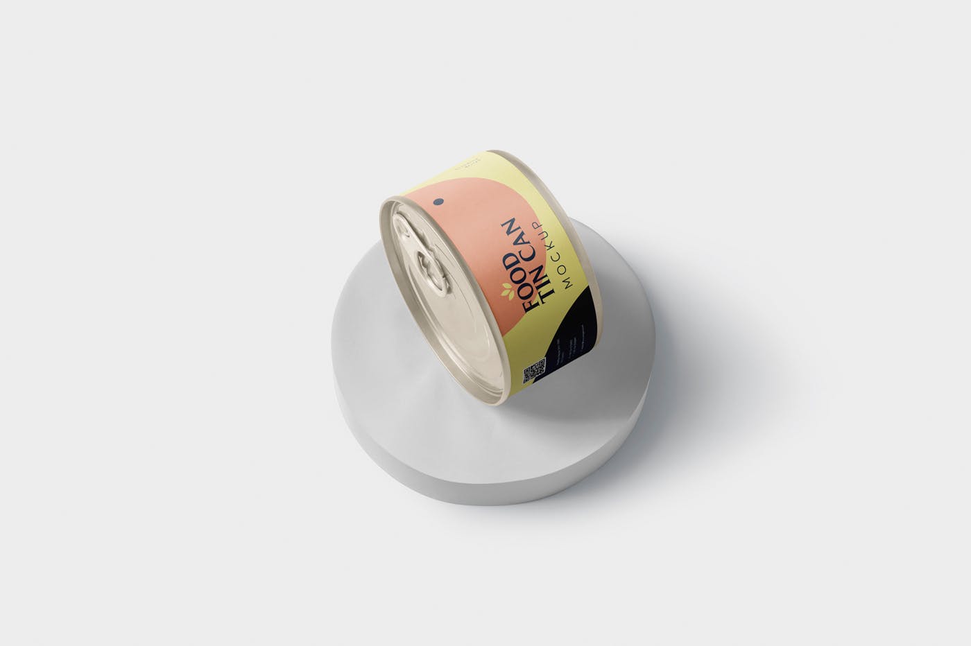 迷你型食品罐头外观设计图样机模板 Food Tin Can Mockup Small Size – Round插图(3)