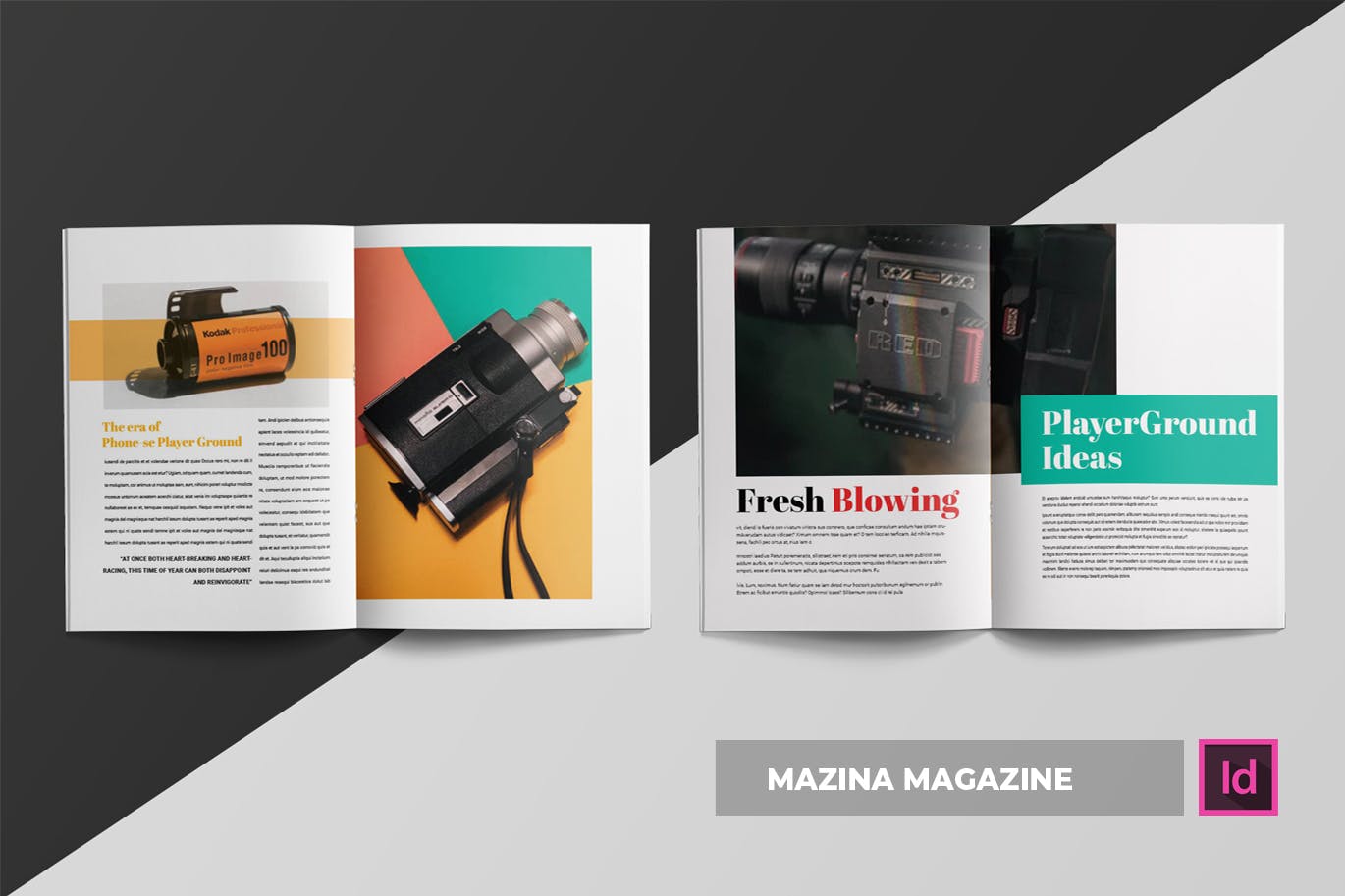 时尚摄影杂志版式设计模板 Mazina | Magazine Template插图(3)