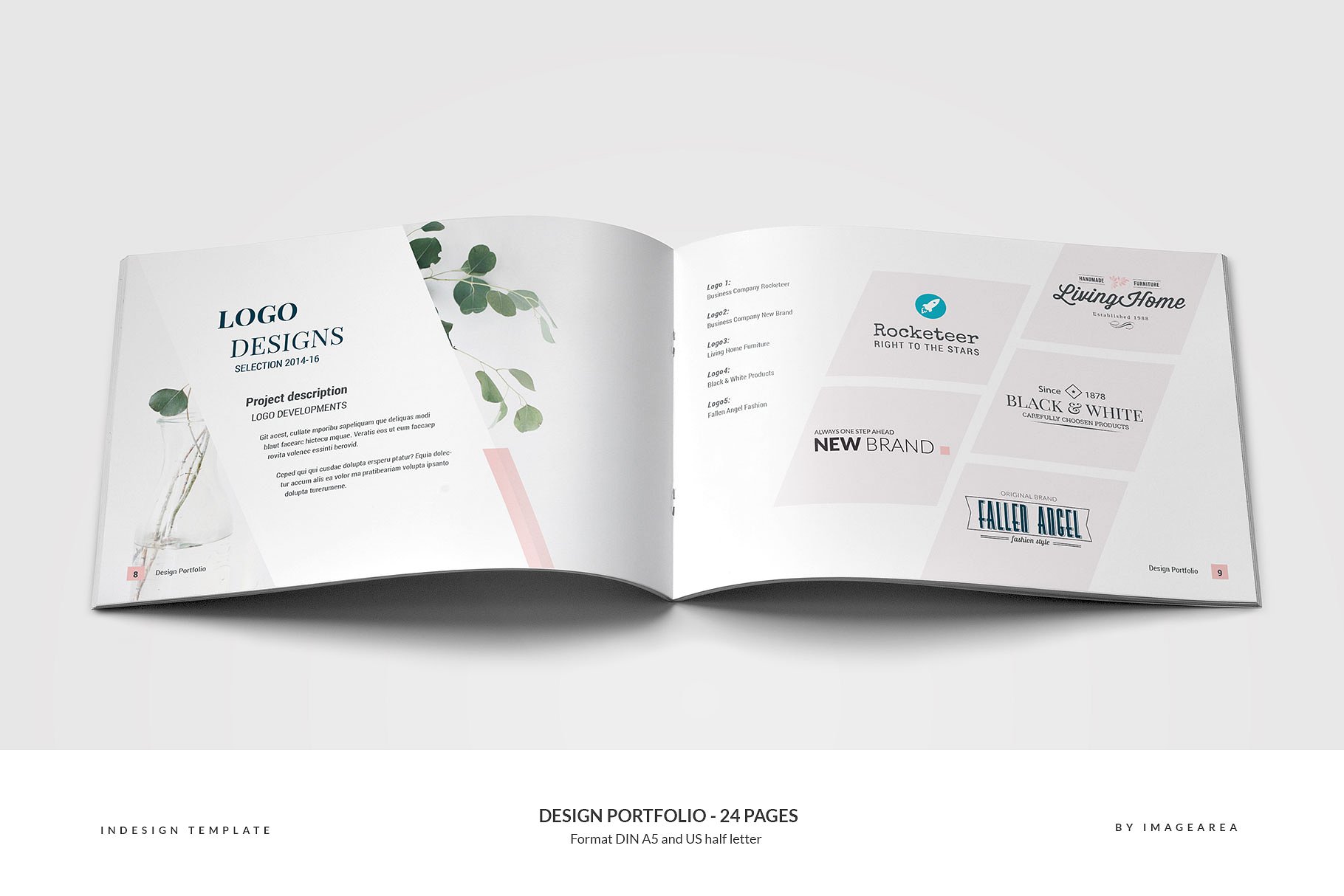 时尚简约企业画册模板 Design Portfolio – 24 Pages插图(4)