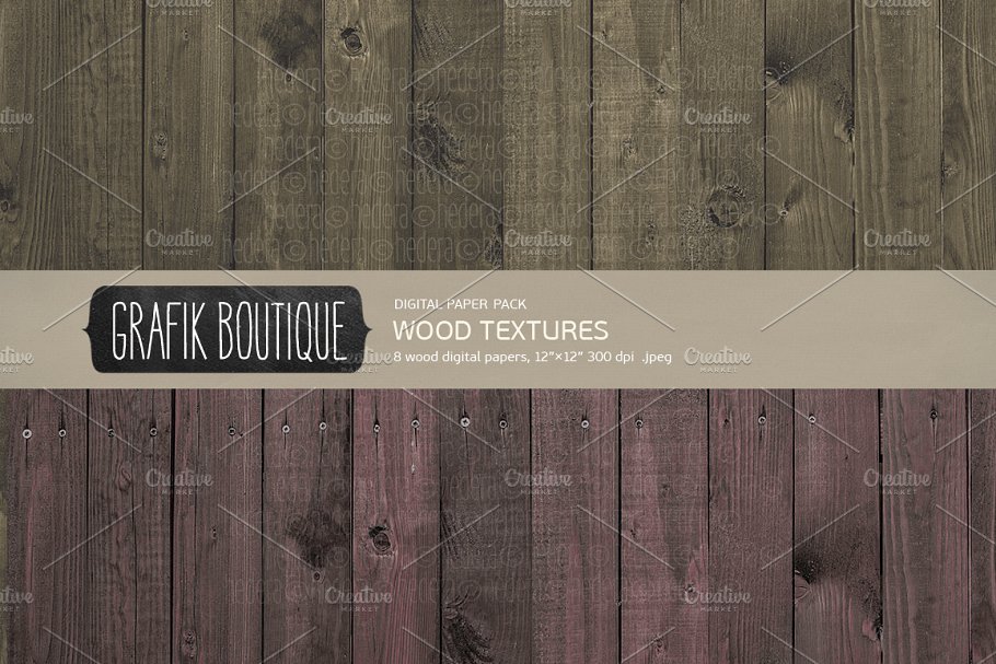 暗黑色真实木纹背景纹理 Wood textures rustic dark插图(2)