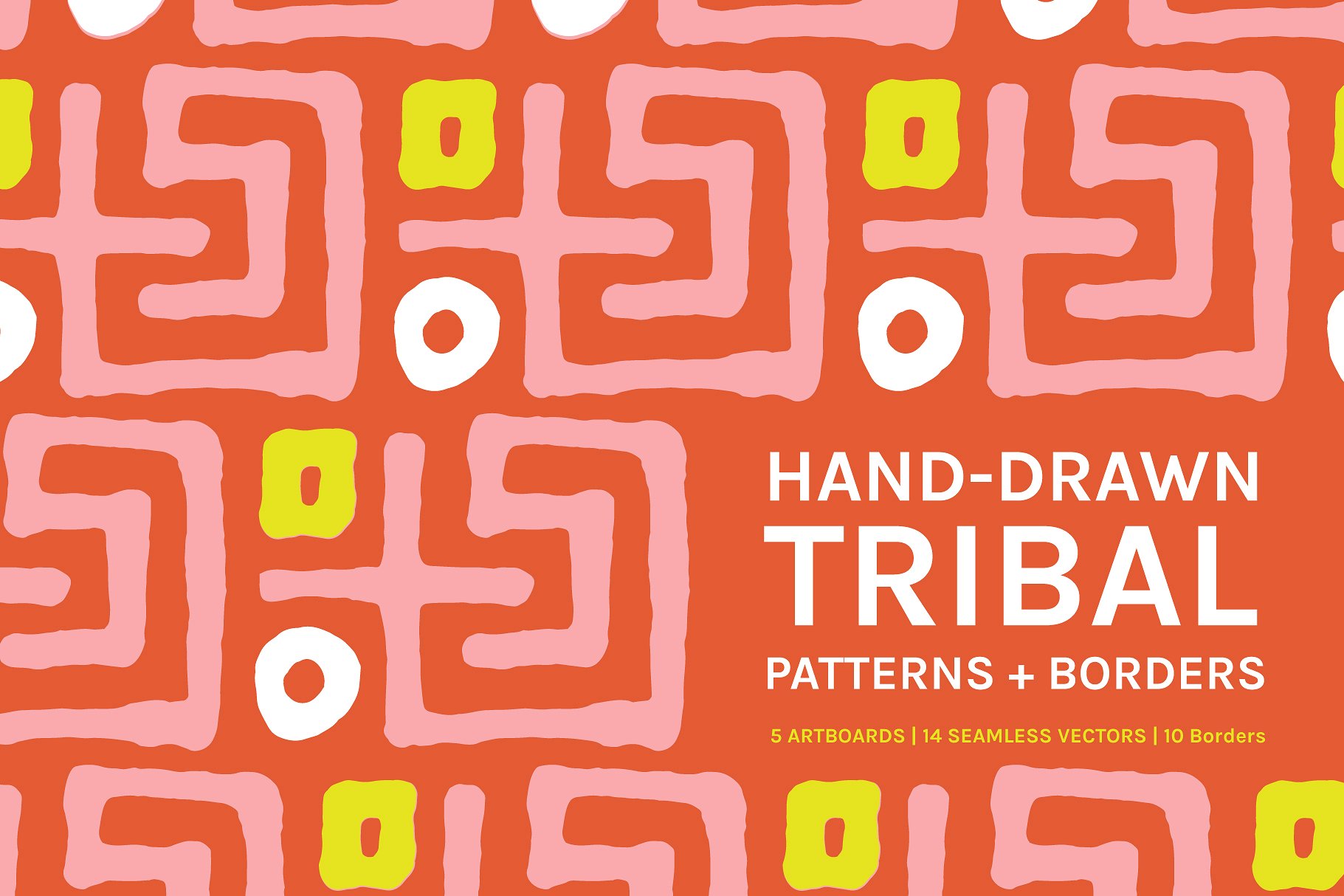 抽象传统部落线条图案纹理 Abstract Tribal | Boards + Patterns插图