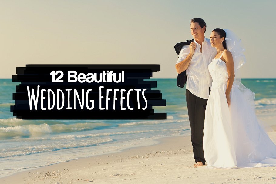 12个漂亮的婚礼摄影怀旧胶片效果  12 Beautiful Wedding Effects插图