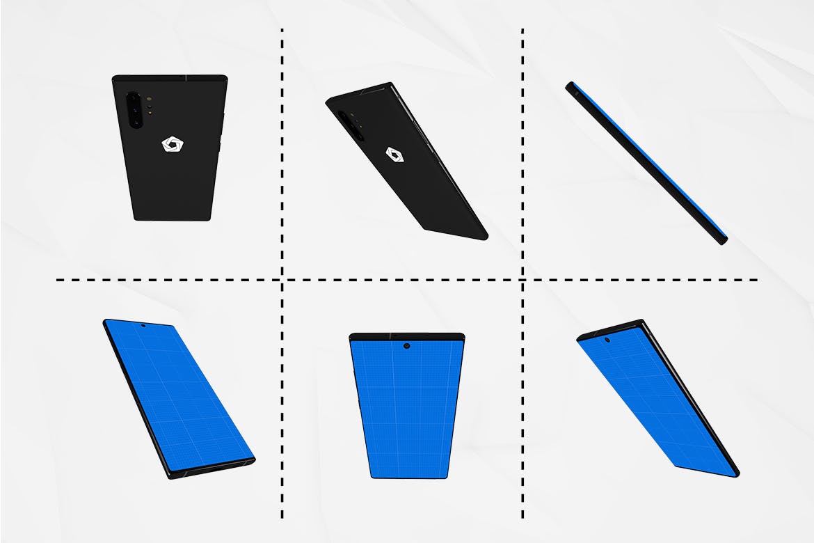 三星智能手机Note 10多角度预览样机模板 Note10 Kit插图(3)