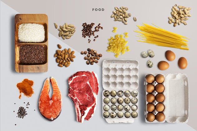 健康生态食品场景设计素材包 Eco Food Mockup Creator插图(1)