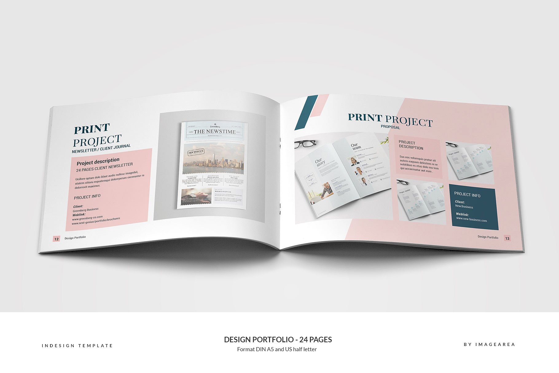 时尚简约企业画册模板 Design Portfolio – 24 Pages插图(6)