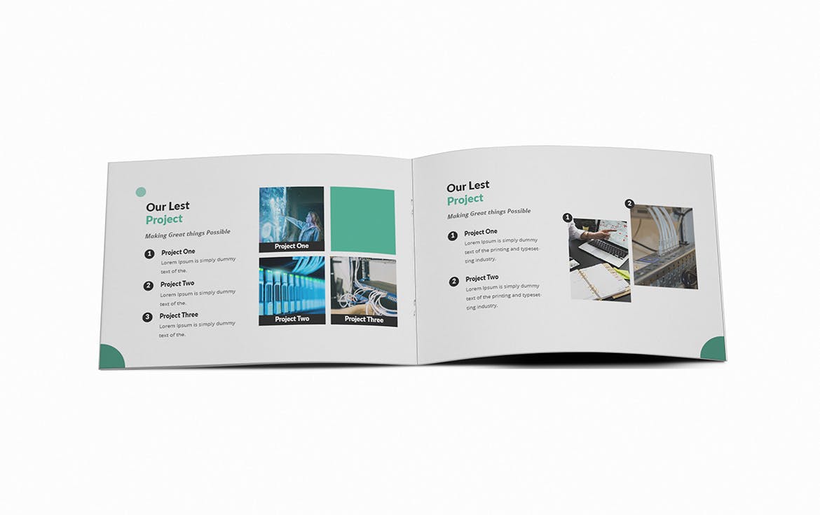 A5尺寸规格横版产品手册公司画册设计模板 ISP A5 Brochure Template插图(9)