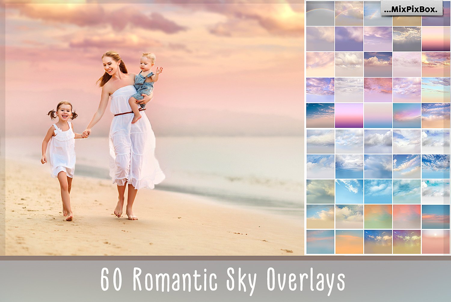 浪漫天空叠层背景纹理 60 Romantic Sky Overlays插图