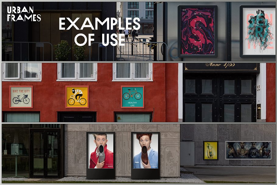 城市海报艺术品广告样机模板合集 Urban Frames插图(4)