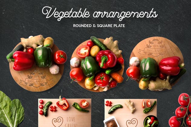 有机食品样机及巨无霸Hero场景模板 Organic Food Mockup & Hero Images Scene Generator插图(11)