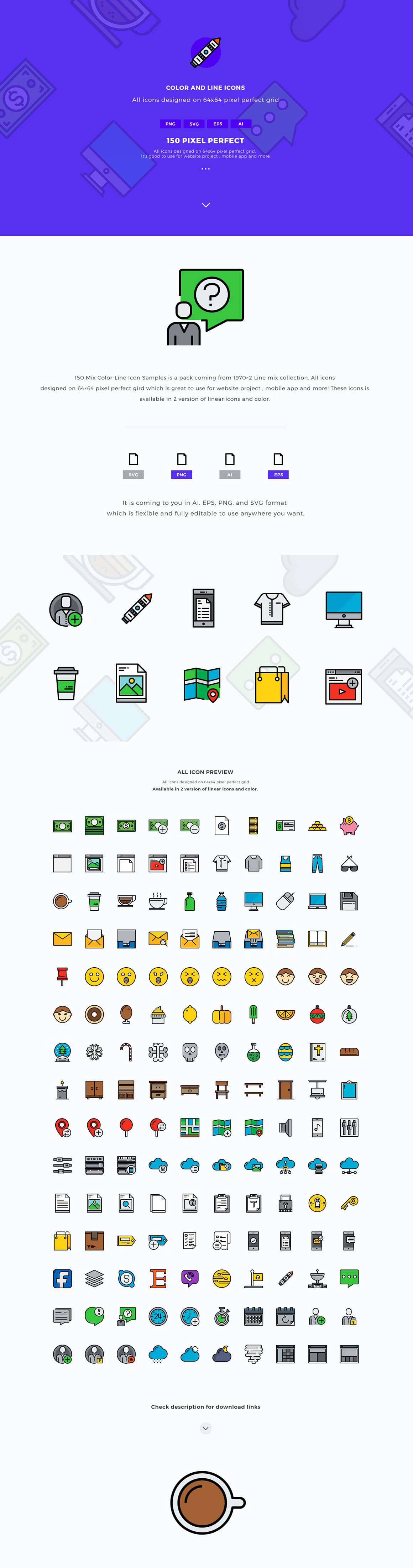 150个卡通花式图标 150 Free Fancy Icons [AI, EPS, PNG, SVG]插图(1)