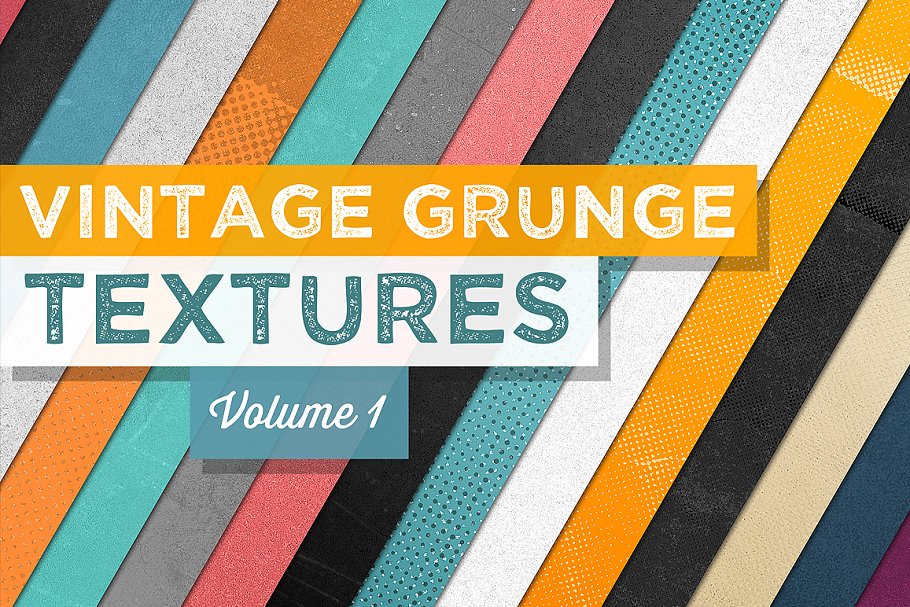 复古做旧怀旧风格纹理合集v1 Vintage Grunge Textures Vol.1插图