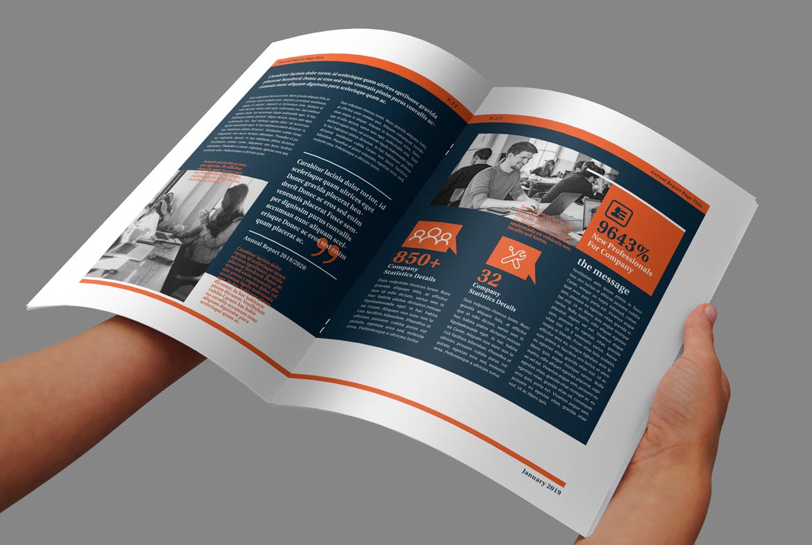 企业/行业年度报告（画册）设计模板 Annual Report Template插图(8)