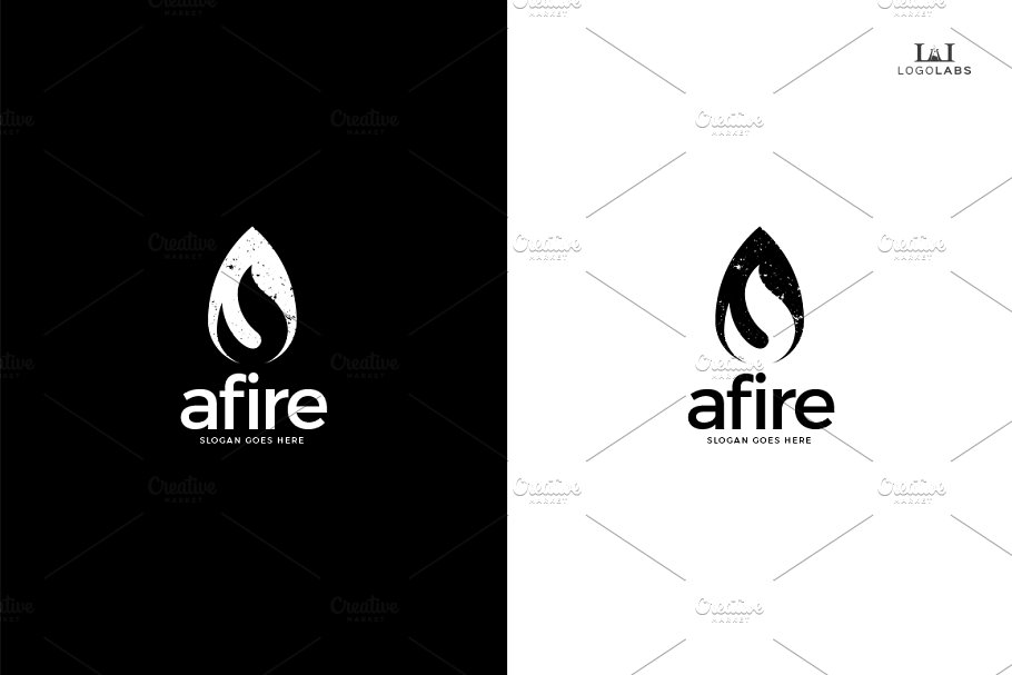 火焰图形Logo模板 Afire Logo插图(2)