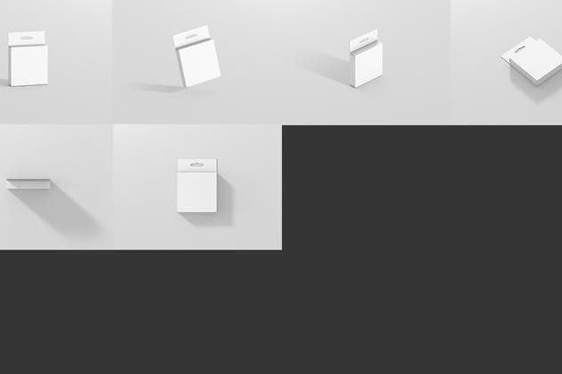 带挂钩的超薄方形尺寸包装盒子样机 Box Mockup – Slim Square Size with Hanger插图(8)