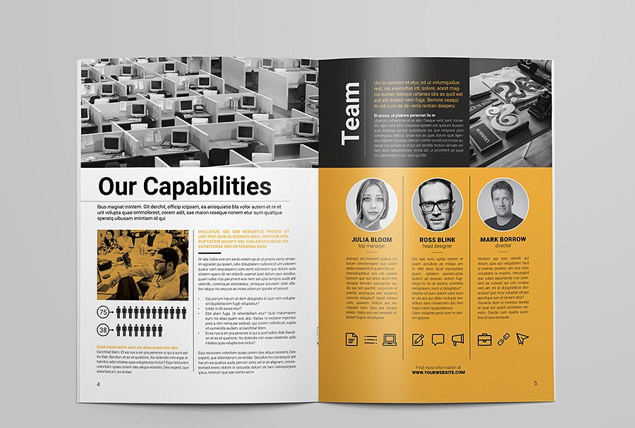 简约实用风格企业画册宣传杂志设计模板v6 Creative Brochure Vol.6插图(2)