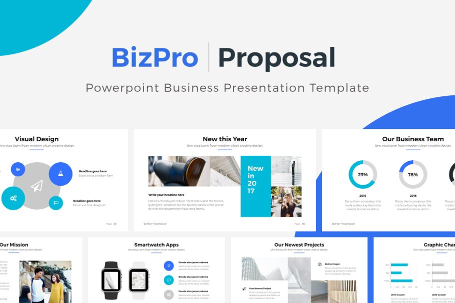 商务项目招标投标竞标PPT幻灯片模板 BizPro. Powerpoint Business Template插图