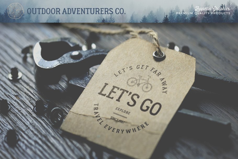 150个户外旅游探险主题Logo模板 150 Outdoor Adventurers Logos插图(16)
