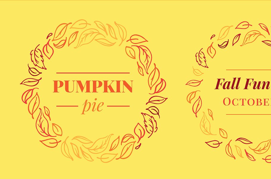 150+秋季插图和剪贴画元素 An American Autumn插图(2)