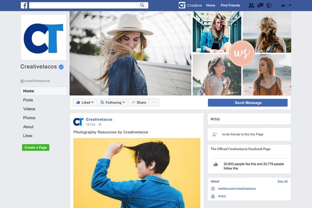 Facebook社交网页封面模板套装V12 Facebook Cover Template Set 12插图(1)