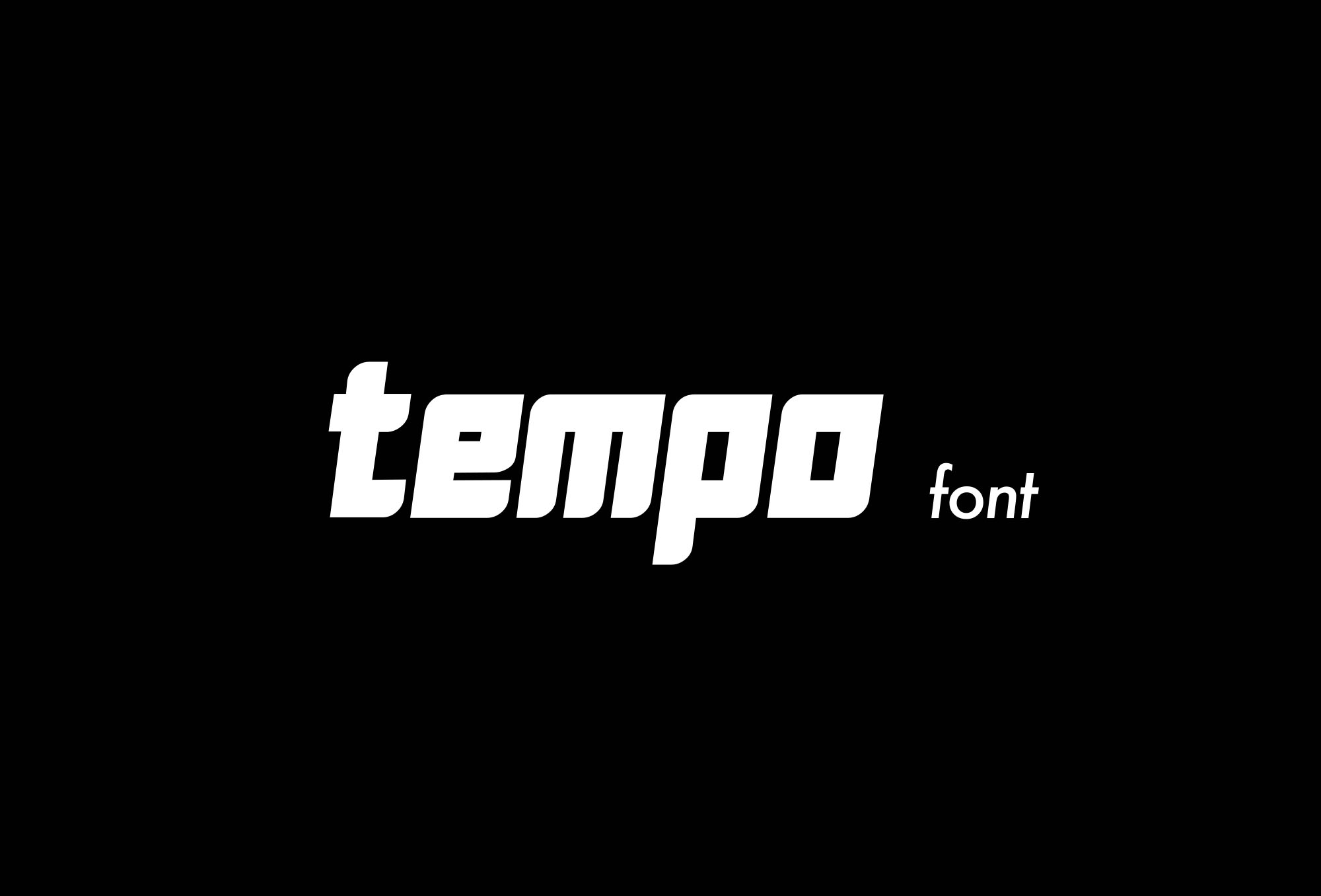 充满活力英文斜体无衬线字体 Tempo Energetic Typeface插图