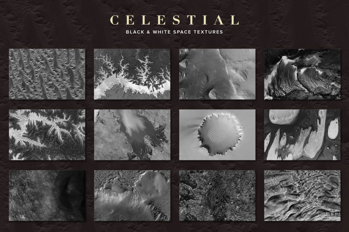 创意抽象纹理系列：外星球表面抽象纹理&笔刷 Celestial插图(8)