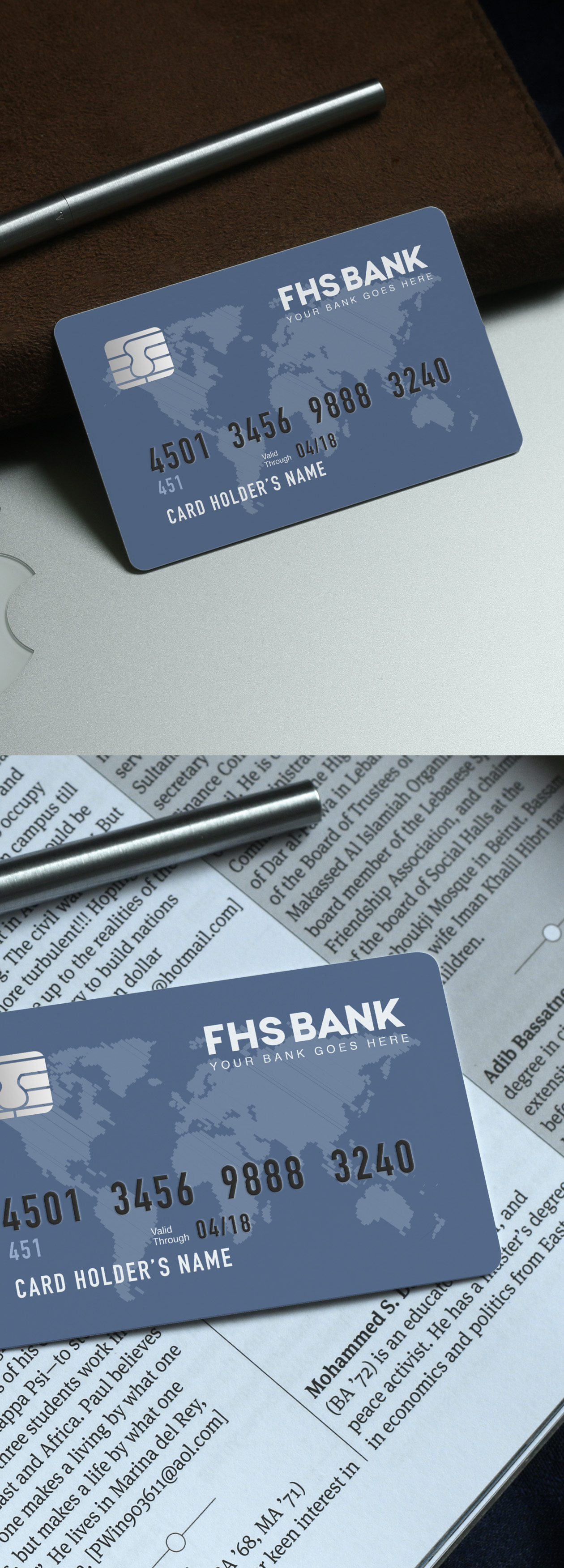 信用卡银行卡外观设计样机 Credit Card Mockups插图(7)