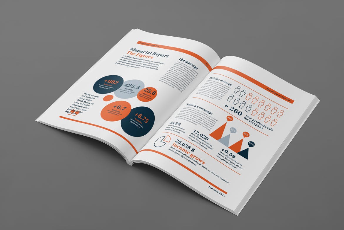 企业/行业年度报告（画册）设计模板 Annual Report Template插图(10)