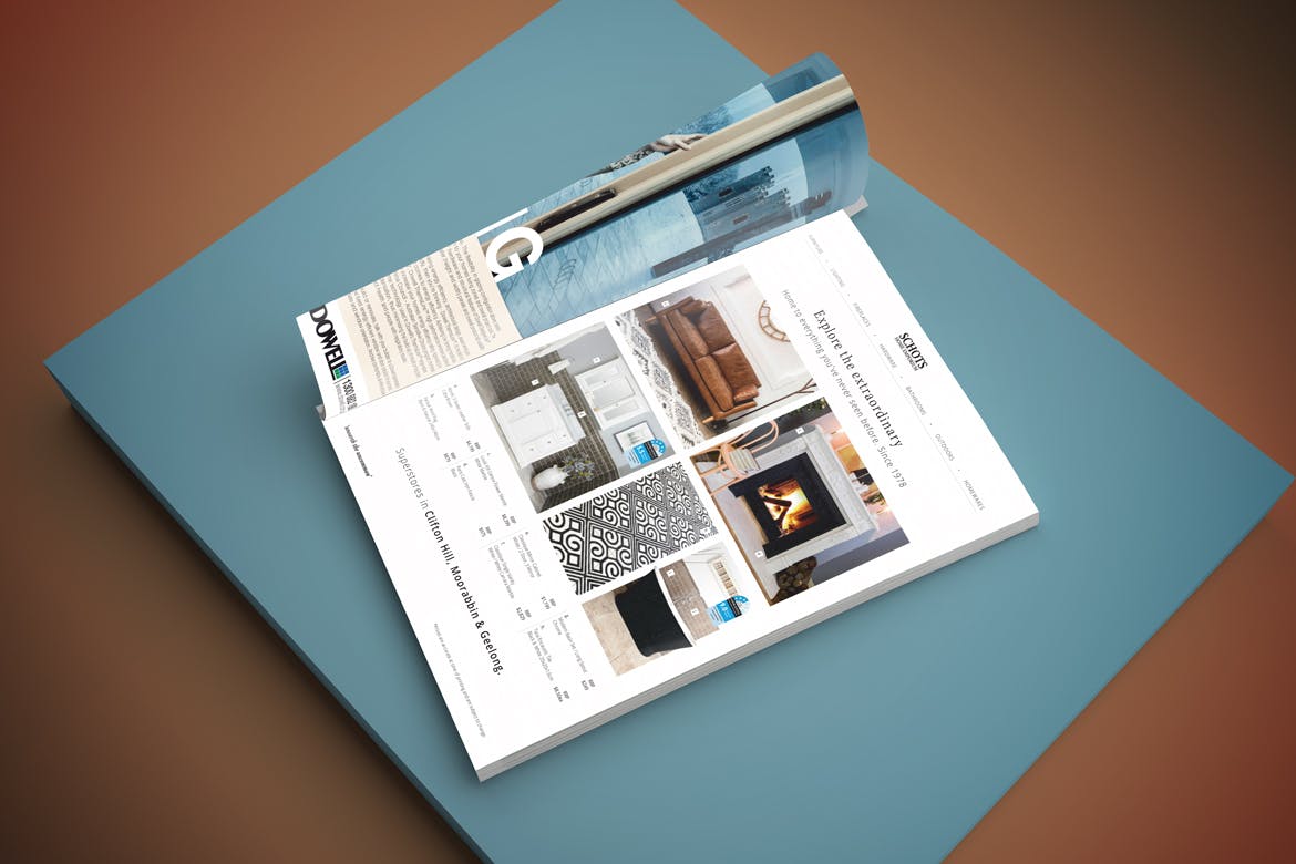 精品杂志封面＆内页排版设计样机模板v1 Magazine Mockup V.1插图(5)