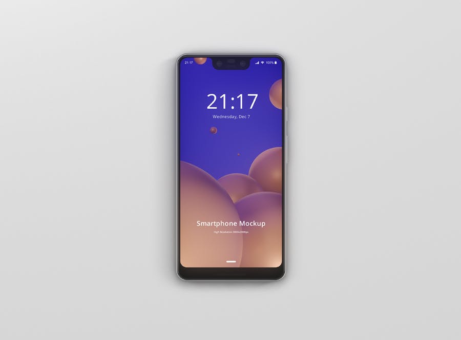 谷歌智能手机Pixel 3 XL屏幕预览样机模板 Smart Phone Mockup Pixel 3 XL插图(2)