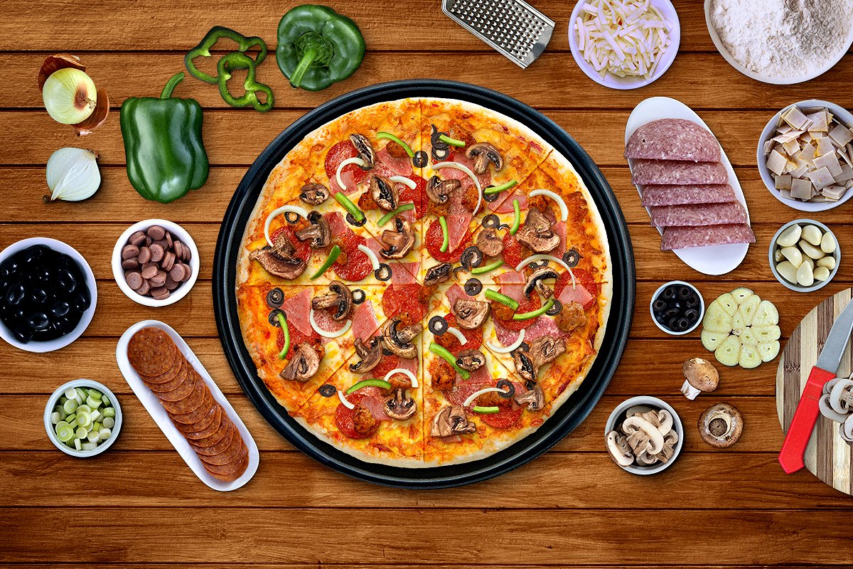 美味食品披萨样机和场景生成器【Pizza Creator & Scene Generator】插图(18)
