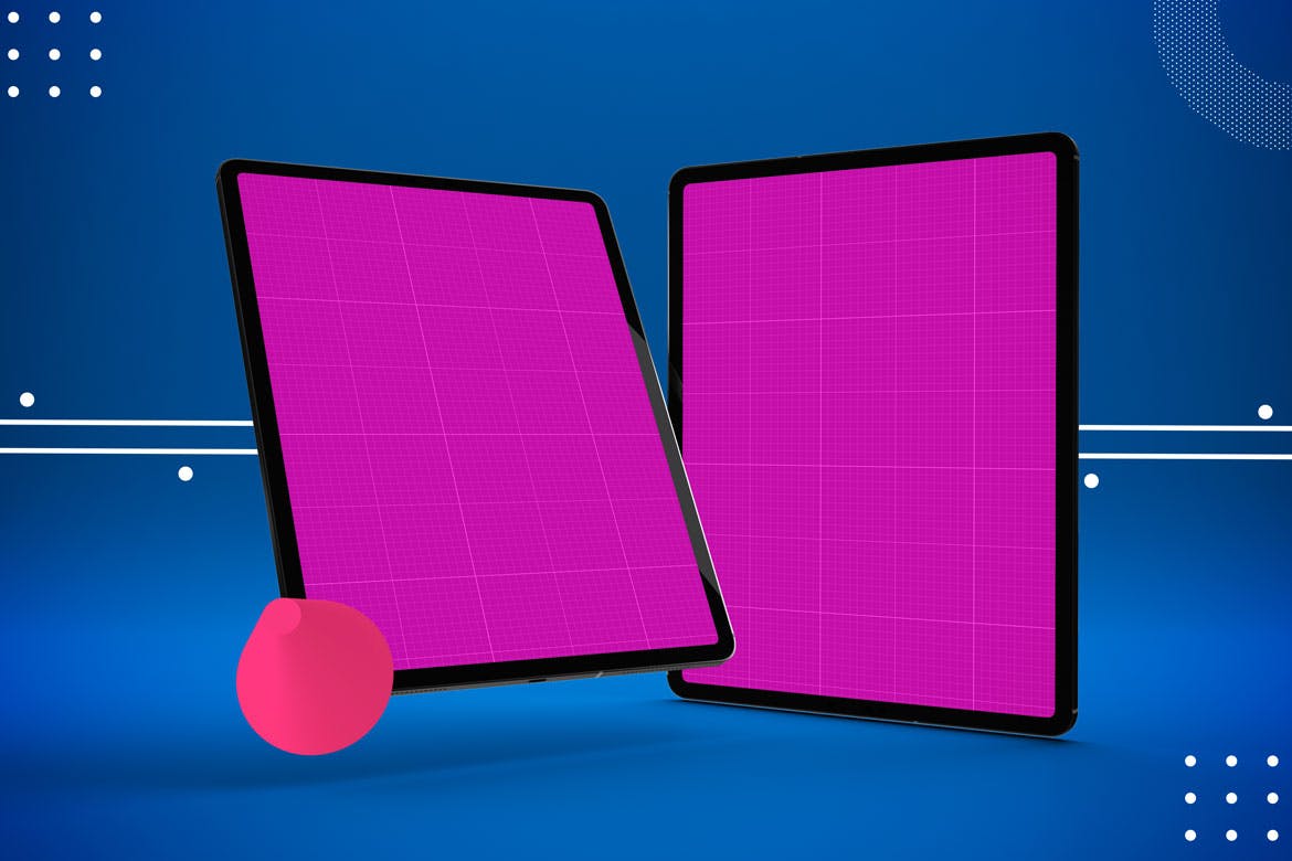 iPad Pro平板电脑UI设计屏幕预览效果图样机 Abstract iPad Pro Mockup插图(12)
