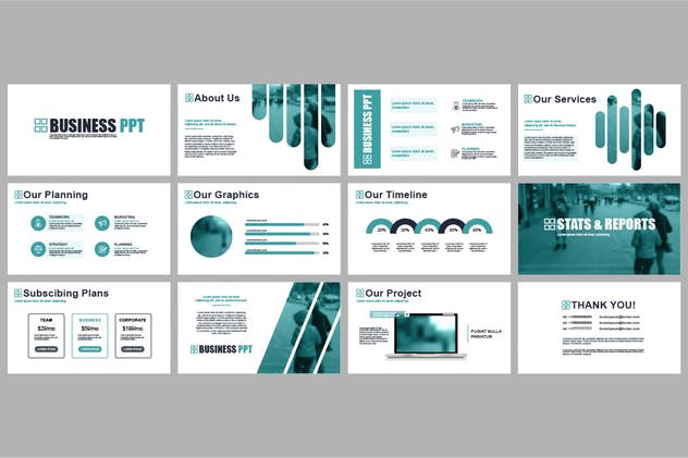企业市场营销报告PPT演示模板素材 Powerpoint Templates插图(5)