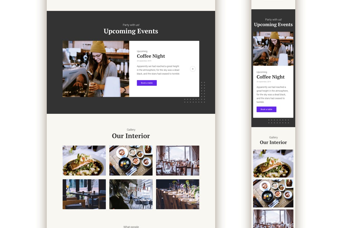 餐馆品牌响应式网站设计UI套件 Restaurant Responsive Landing Page插图(3)