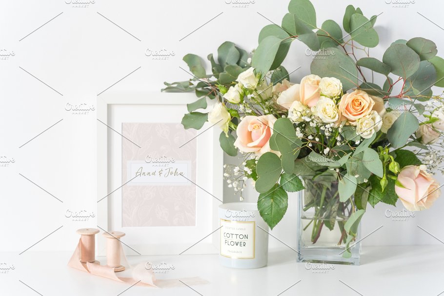春天主题婚礼花卉背景贴图样机[1.1GB] Floral Bundle: Spring Love & Wedding插图(10)