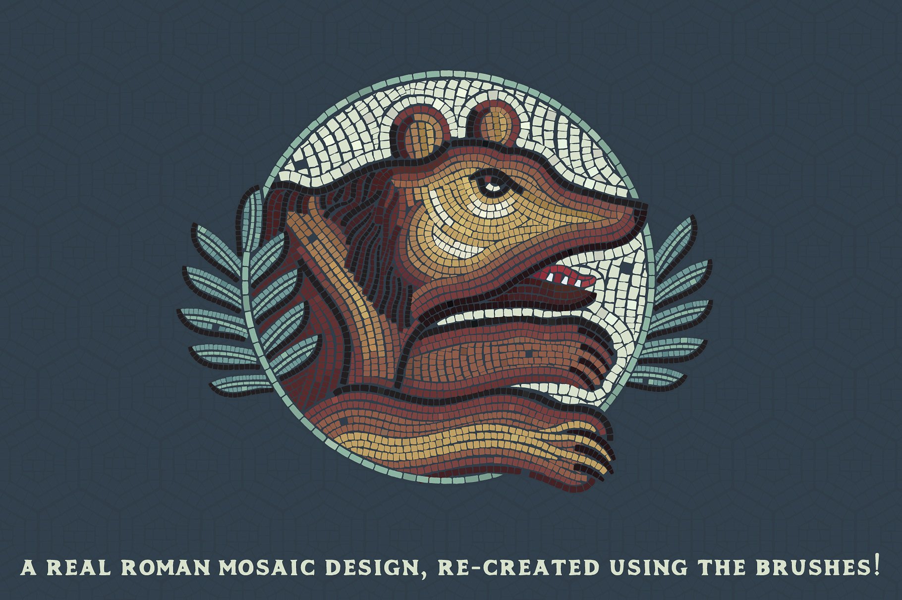 马赛克画笔笔刷与图案纹理 Mosaic Maker – Brushes & Patterns插图(1)