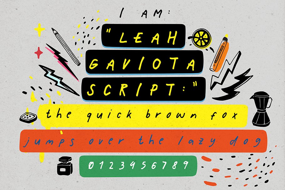 创意艺术英文手写字体 Leah Gaviota Script插图(12)