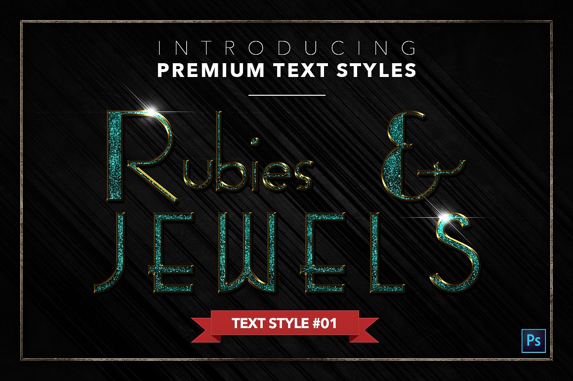 20款红宝石&珠宝文本风格的PS图层样式下载 20 RUBIES & JEWELS TEXT STYLES [psd,asl]插图(1)